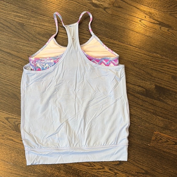 Girls Light Blue Tank Top by Ivivva (size 12) - Picture 5 of 5